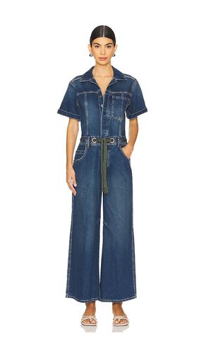 X we the free edison wide leg coverall en color azul talla L en - Blue. Talla L (también en M, S, XL, XS) - Free People - Modalova