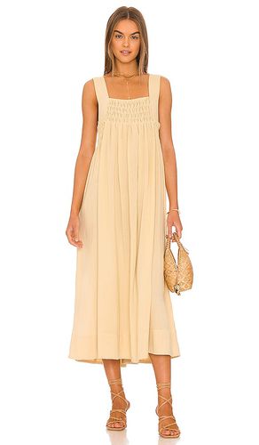 Delphine Midi Dress in Beige. - size M (also in L, S) - Free People - Modalova