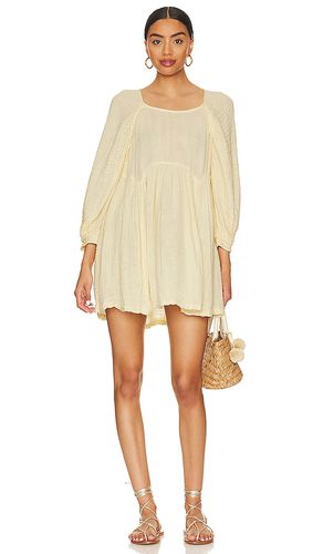 Adler Tunic Dress in Lemon. - size S (also in XS) - Free People - Modalova