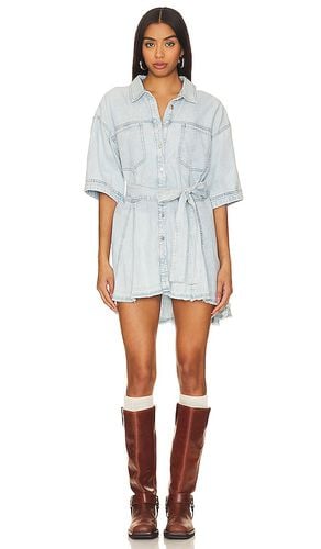 X We The Free Jenny Denim Tunic Dress In in Blue. - size L (also in S, XS) - Free People - Modalova