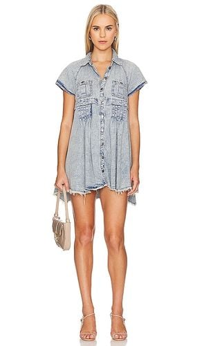 Ronnie Denim Mini Dress In in Denim-Light. - size S (also in XL) - Free People - Modalova