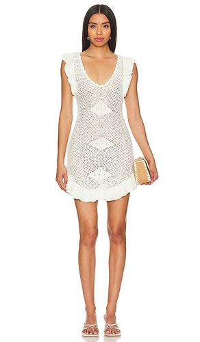 Mykonos Sweater Mini Dress in White. - size M (also in L, XL) - Free People - Modalova