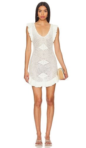 Mykonos Sweater Mini Dress in White. - size XL (also in L) - Free People - Modalova