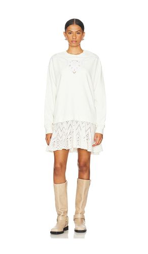 Prairie Sweatshirt Dress in Neutral. - size L (also in M, S, XL, XS) - Free People - Modalova