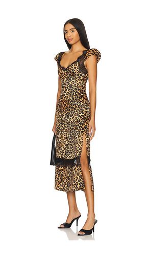 Foolish Heart Printed Midi Dress in Brown. - size L (also in M, S, XL, XS) - Free People - Modalova