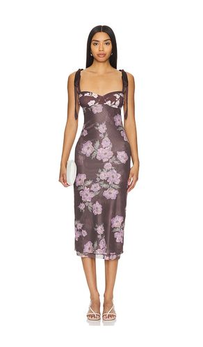 X Intimately FP Printed Got Slam Slip Dress in Chocolate. - size M (also in S) - Free People - Modalova