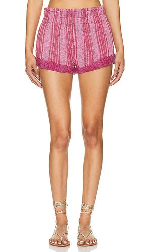 Solar Flare Baja Striped Short in Red. - size L (also in M, S, XL, XS) - Free People - Modalova