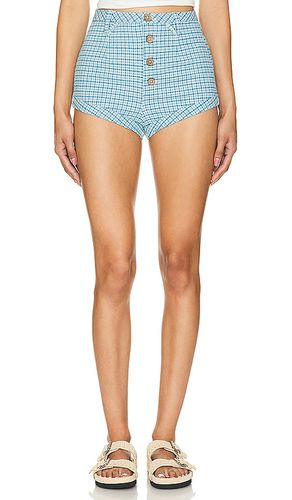 X revolve checked out plaid brief en blue combo en color azul talla 10 en - Blue. Talla 10 (también en 2, 4, 6, 8) - Free People - Modalova