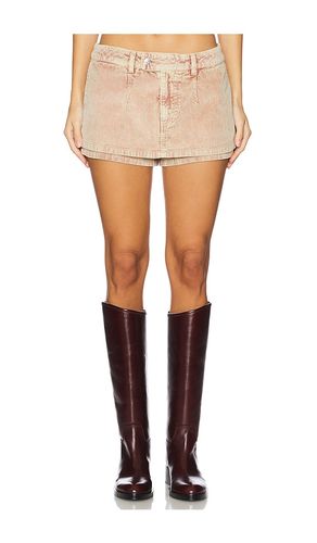 Galivanting Cord Skort in Chocolate. - size 24 (also in 25, 26, 27, 28, 29, 30, 31, 32, 33) - Free People - Modalova