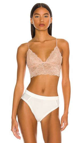 Everyday Lace Longline Bra in Nude. - size S (also in XS) - Free People - Modalova