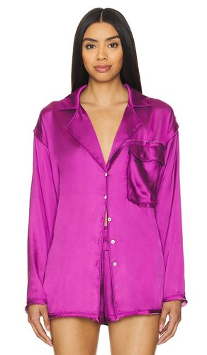 X Intimately FP Like Honey PJ Shirt in Fuchsia. - size L (also in M, S) - Free People - Modalova