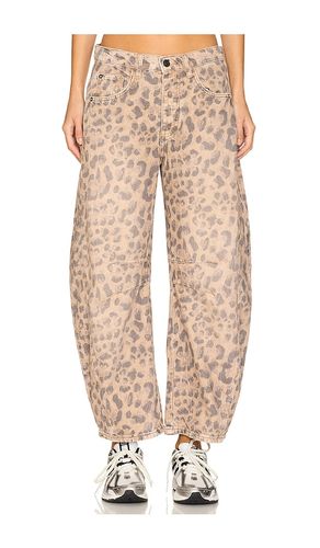 X We The Free Good Luck Printed Mid Rise Barrel In in . Size 26, 27, 28, 29, 30, 31, 32 - Free People - Modalova