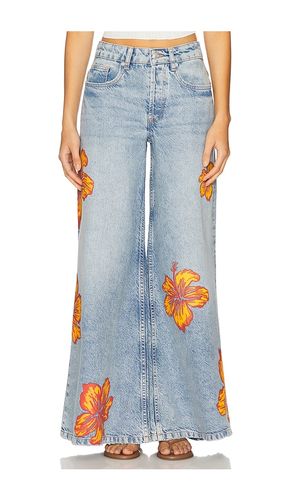 Palisades Wide Leg Pant in Blue. - size 24 (also in 25, 26, 27, 28, 29, 30, 31) - Free People - Modalova