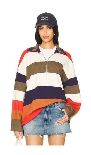 Coastal Stripe Pullover in Orange. - size L (also in M, S, XL, XS) - Free People - Modalova