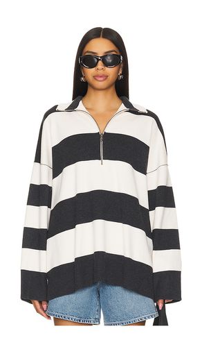 Coastal Stripe Pullover in White. - size L (also in M, S, XL, XS) - Free People - Modalova