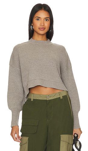 Easy Street Crop Pullover in Grey. - size L (also in M, S, XL) - Free People - Modalova