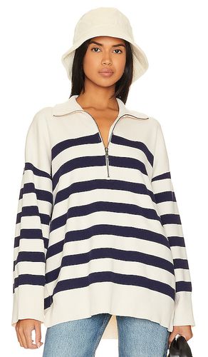 Coastal Stripe Pullover in Navy. - size L (also in M, S, XL, XS) - Free People - Modalova