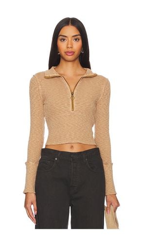 X We The Free Midnight Half Zip Sweater in Tan. - size L (also in M, S, XL, XS) - Free People - Modalova