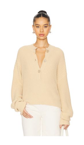 Cocoa Henley Pullover in Beige. - size L (also in M, S, XL, XS) - Free People - Modalova