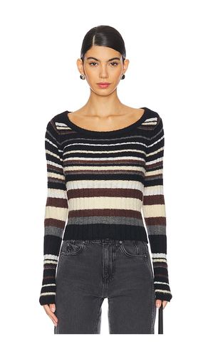 Lumen Stripe Pullover in Black. - size L (also in M, S, XL, XS) - Free People - Modalova