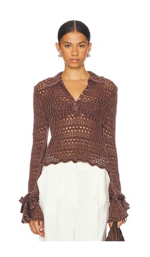 Pointelle Pullover in Brown. - size M (also in L, S, XS) - Free People - Modalova