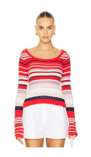 Lumen Stripe Pullover in Red. - size L (also in M, S, XL, XS) - Free People - Modalova