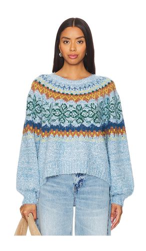 Festive Frost Pullover in Blue. - size L (also in M, S, XL, XS) - Free People - Modalova