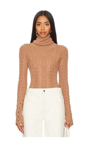 Maddie Turtleneck Sweater in Brown. - size L (also in M, S, XL, XS) - Free People - Modalova