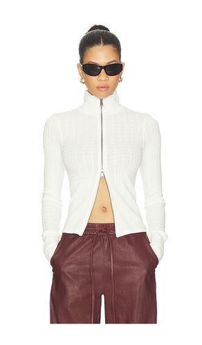 Brunch Girl Zip Up in Ivory. - size S (also in M) - Free People - Modalova