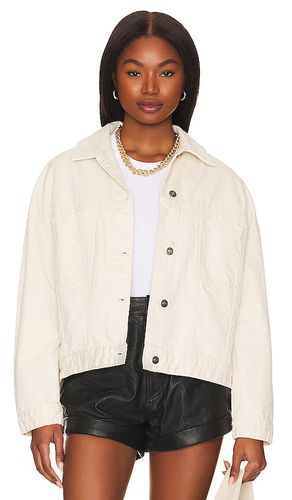 Opal Swing Denim Jacket in Cream. - size XL (also in L) - Free People - Modalova