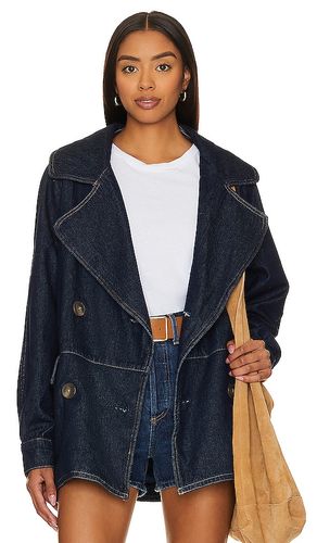 Denim Car Coat in . Size M, S - Free People - Modalova