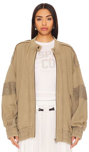 Lou Moto Zip In Stone in . Taglia S - Free People - Modalova