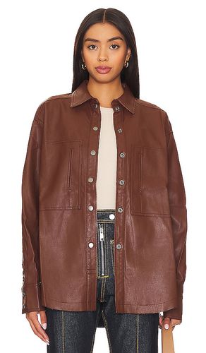 Easy Rider Faux Leather Shacket in . Size M, S, XL - Free People - Modalova