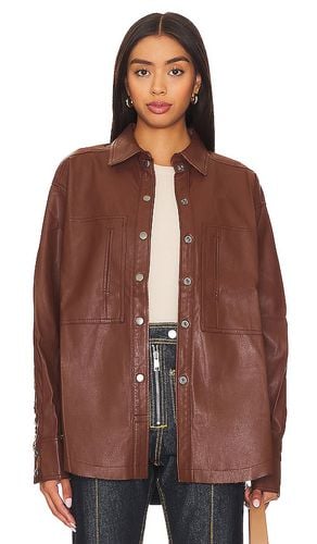 Chaqueta de piel sintética easy rider en color cognac talla L en - Cognac. Talla L (también en M, XL) - Free People - Modalova