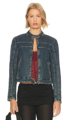 Chaqueta moto denim we the free fast lane en color azul talla M en - Blue. Talla M (también en S, XS) - Free People - Modalova