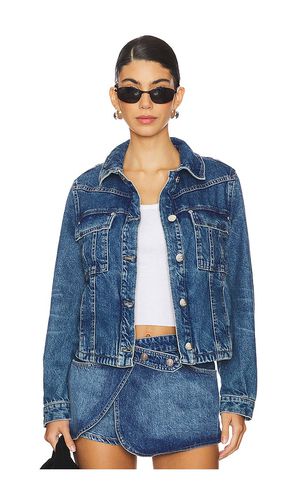 Chaqueta denim we the free jade en color denim-medium talla S en - Denim-Medium. Talla S (también en XS) - Free People - Modalova