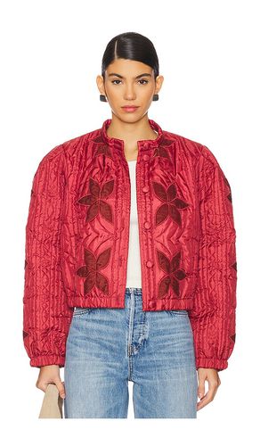 Chaqueta acolchada quinn en color rojo ladrillo talla L en - Brick. Talla L (también en M, S, XL, XS) - Free People - Modalova