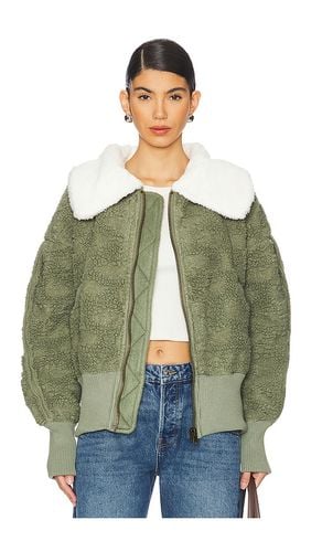 Cozy Up Faux Fur Cardi in Green. - size L (also in M, S, XL, XS) - Free People - Modalova