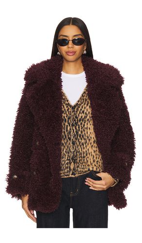 Sophie Faux Fur Peacoat in Purple. - size L (also in M, S, XL, XS) - Free People - Modalova