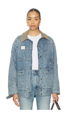 X We The Free Sweet Talk Denim Barn Coat In in Blue. - size L (also in M, S, XS) - Free People - Modalova