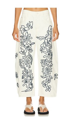 X We The Free Soutache Good Luck Barrel Jean In in Ivory. - size 25 (also in 26) - Free People - Modalova