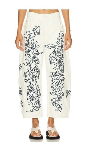 X We The Free Soutache Good Luck Barrel Jean In in Ivory. - size 26 (also in 29) - Free People - Modalova