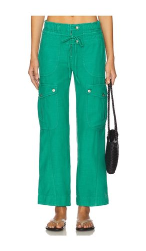 Park Ave Pant in Green. - size L (also in M, S, XS) - Free People - Modalova