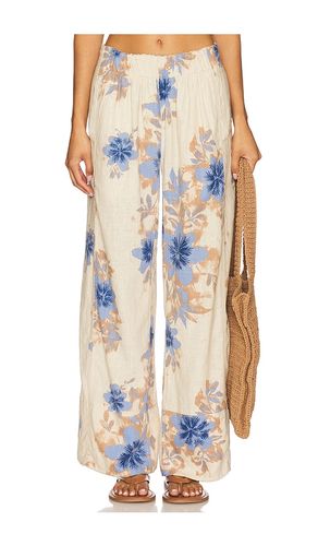 Days End Printed Linen Pull On Pant in Ivory. - size L (also in M, S) - Free People - Modalova