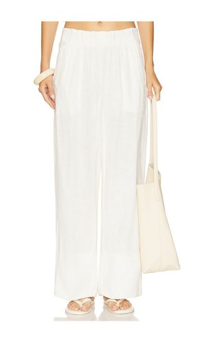 Days End Linen Pull On Pant in Ivory. - size L (also in M) - Free People - Modalova
