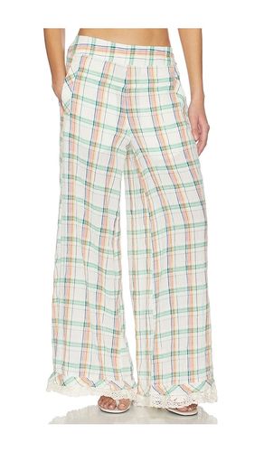 Hour Glass Wide Leg Pant in Ivory. - size M (also in S) - Free People - Modalova