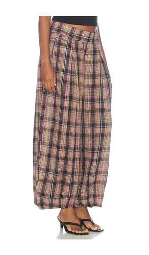 Moonflower Plaid Balloon Pant in . Größe L. Also in M, S, XS - Free People - Modalova