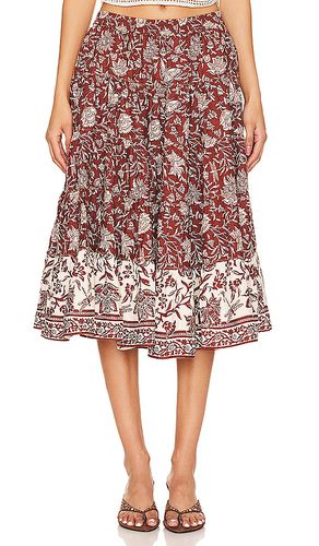 Full Swing Printed Midi Skirt in Brick. - size S (also in XS) - Free People - Modalova