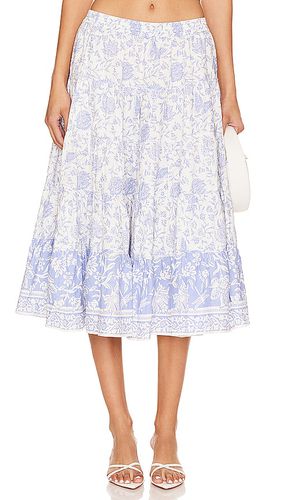 Full Swing Printed Midi Skirt in Baby Blue. - size L (also in M) - Free People - Modalova