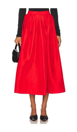 Emilia full skirt en color rojo talla L en - Red. Talla L (también en M, S, XS) - Free People - Modalova